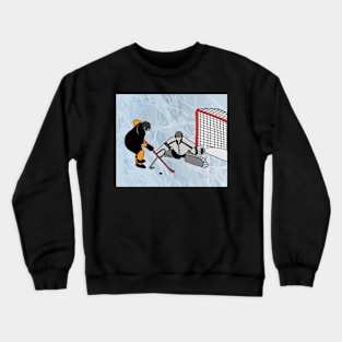 Hockey Sport Penalty Shot Crewneck Sweatshirt